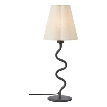 Markslöjd 109171 - Lampă de masă VEYA 1xE14/40W/230V, abajur din in, negru