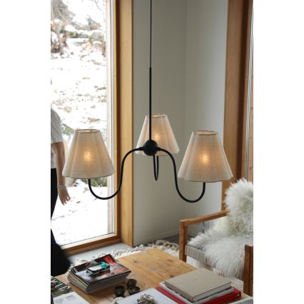 Markslöjd 109172 - Lustră suspendată pe cablu VEYA 3xE14/40W/230V Ø 90 cm in/negru