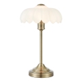 Markslöjd 109179 - Lampă de masă KURAGE 1xE27/60W/230V alamă/alb