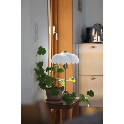 Markslöjd 109179 - Lampă de masă KURAGE 1xE27/60W/230V alamă/alb
