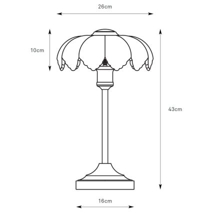 Markslöjd 109179 - Lampă de masă KURAGE 1xE27/60W/230V alamă/alb