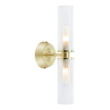 Markslöjd 109236 - Lampă de perete pentru baie RIMINI 2xG9/20W/230V IP44 alamă