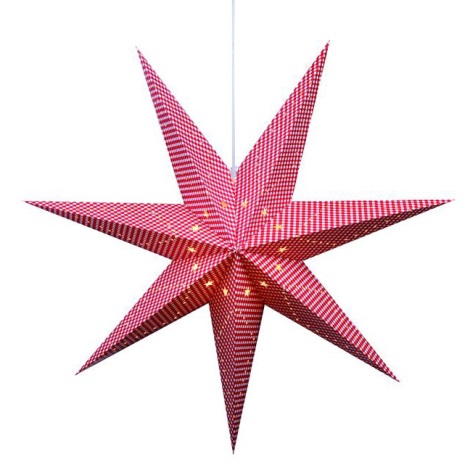 Markslöjd 702785 - Decoratiuni de craciun GULLI 1xE14/25W/230V stea 75 cm rosu