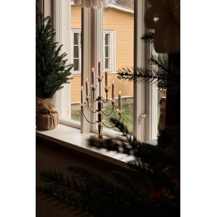 Markslöjd 704415 - Sfesnic de Crăciun GYLLING 7xE10/3W/230V auriu