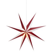 Markslöjd 704523 - Decorațiuni de crăciun ALVA 1xE14/25W/230V roșu/alb 75 cm