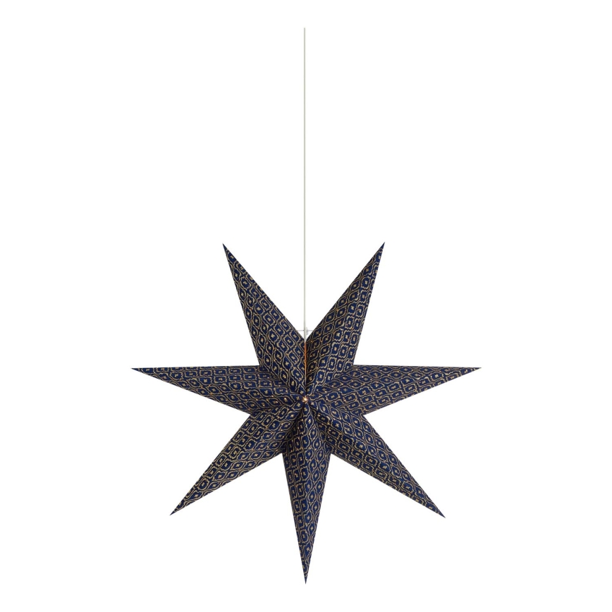 Markslöjd 705317 - Decorațiune de Crăciun BAROQUE 1xE14/25W/230V Ø 75 cm albastră