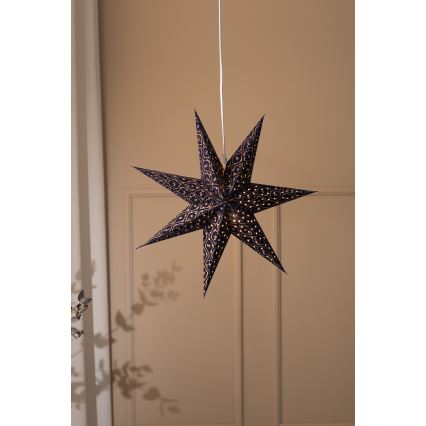 Markslöjd 705317 - Decorațiune de Crăciun BAROQUE 1xE14/25W/230V Ø 75 cm albastră