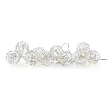 Markslöjd 705442 - Ghirlandă LED decorativă ZOO 10xLED/2xAA 1,6m alb cald