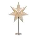 Markslöjd 706053 - Decorațiune de Crăciun LED MATHILDA LED/0,2W/3xAA 68 cm bej/crom mat