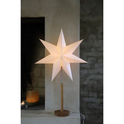 Markslöjd 706213 - Decorațiune de Crăciun SPERANZA, 1xE14/6W/230V, Ø 45 cm, pin/crem