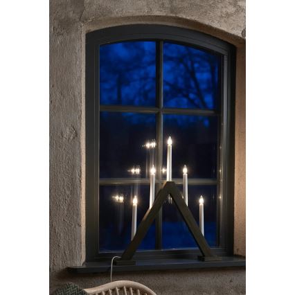 Markslöjd 706224 - Candelabru de Crăciun ARIELE 5xE10/3W/230V pin/maro