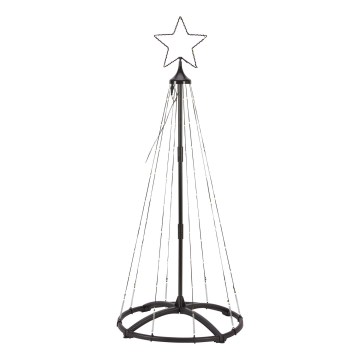 Markslöjd 706328 - Decorațiune LED de Crăciun pentru exterior ABETO 90xLED/2,7W/230V 1,2m IP44 negru