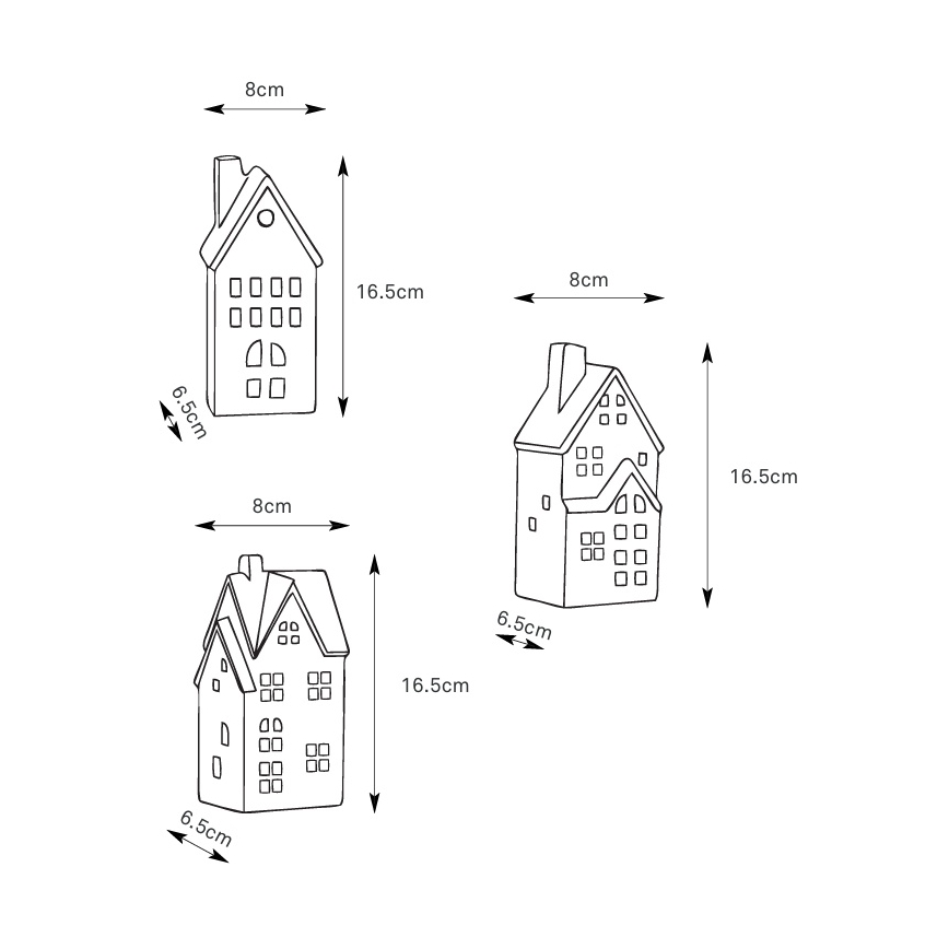 Markslöjd 706351 - Set de 3 decorațiuni de Crăciun LED reîncărcabile, reglabile MOLTON LED/0,1W/3,7V 150 mAh + telecomandă