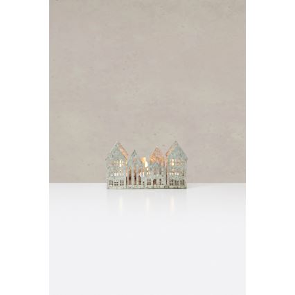 Markslöjd 706365 - Suport de Crăciun cu LED YORK 3xLED/0,1W/1xCR2032 gri