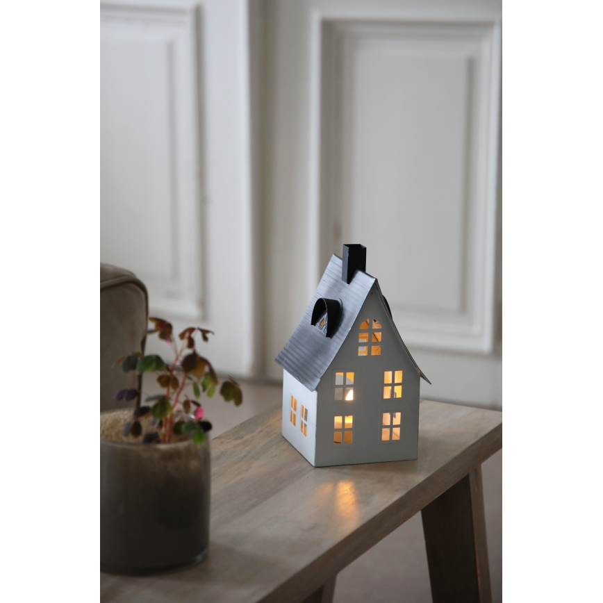 Markslöjd 706366 - Decorațiune de Crăciun LED LUTON LED/0,1W/1xCR2032 alb/negru