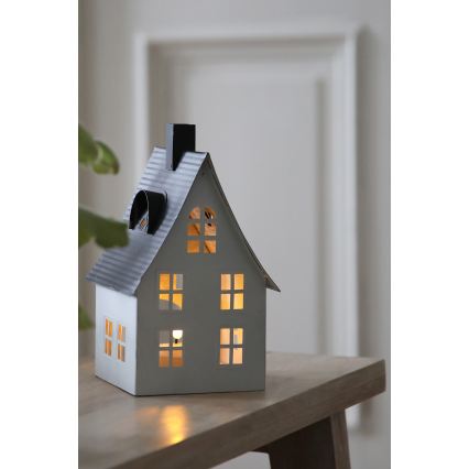 Markslöjd 706366 - Decorațiune de Crăciun LED LUTON LED/0,1W/1xCR2032 alb/negru