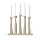 Markslöjd 706469 - Suport de lumânări de Crăciun MASESKÄR 5xE10/3W/230V pin/bej