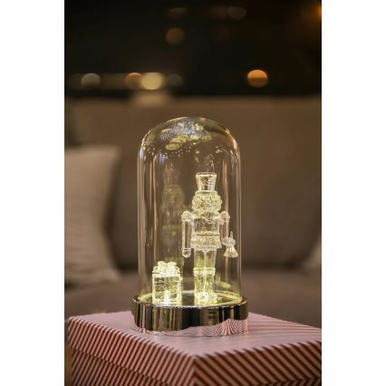 Markslöjd 706526 - LED decorațiune de Crăciun ISLA LED/0,12W/3xAA crom lucios/spargător de nuci