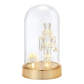 Markslöjd 706527 - decorațiune LED de Crăciun ISLA LED/0,12W/3xAA alamă/spargător de nuci