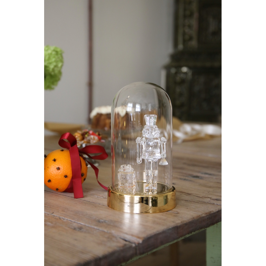 Markslöjd 706527 - decorațiune LED de Crăciun ISLA LED/0,12W/3xAA alamă/spargător de nuci