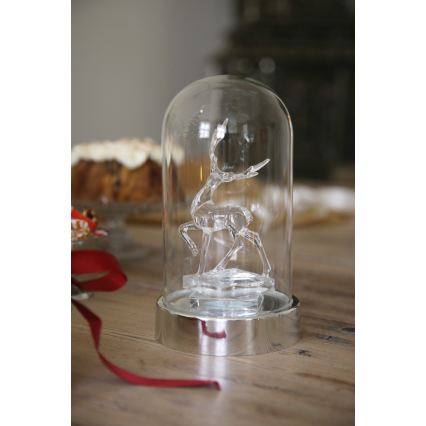 Markslöjd 706528 - decorațiune de Crăciun cu LED ISLA LED/0,06W/3xAA crom lucios/ren