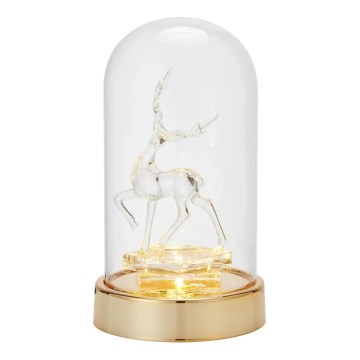 Markslöjd 706529 - Decorațiune LED de Crăciun ISLA LED/0,06W/3xAA alamă/ren