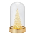 Markslöjd 706531 - Decorațiune de Crăciun cu LED ISLA LED/0,06W/3xAA alamă/brăduț