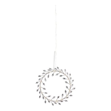 Markslöjd 706557 - Decorațiune LED de Crăciun ARIA LED/3,12W/2xAA argintie