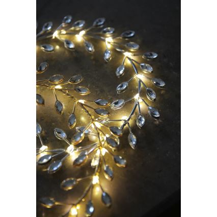 Markslöjd 706557 - Decorațiune LED de Crăciun ARIA LED/3,12W/2xAA argintie