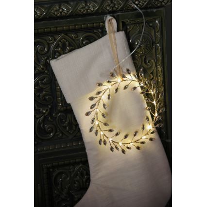 Markslöjd 706558 - LED decorațiune de Crăciun ARIA LED/3,12W/2xAA aurie