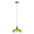 Markslöjd KURAGE 109177 - Pendul suspendat pe cablu, 1xE27/40W/230V, alamă/verde fumuriu