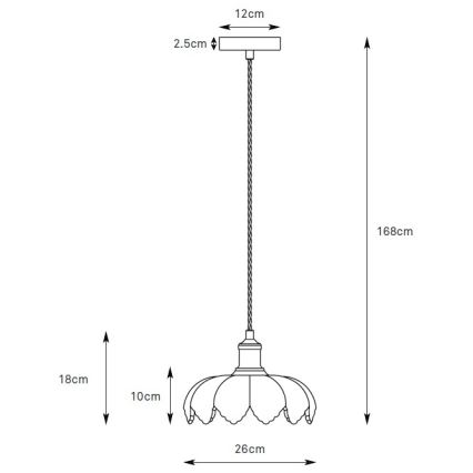 Markslöjd KURAGE 109177 - Pendul suspendat pe cablu, 1xE27/40W/230V, alamă/verde fumuriu