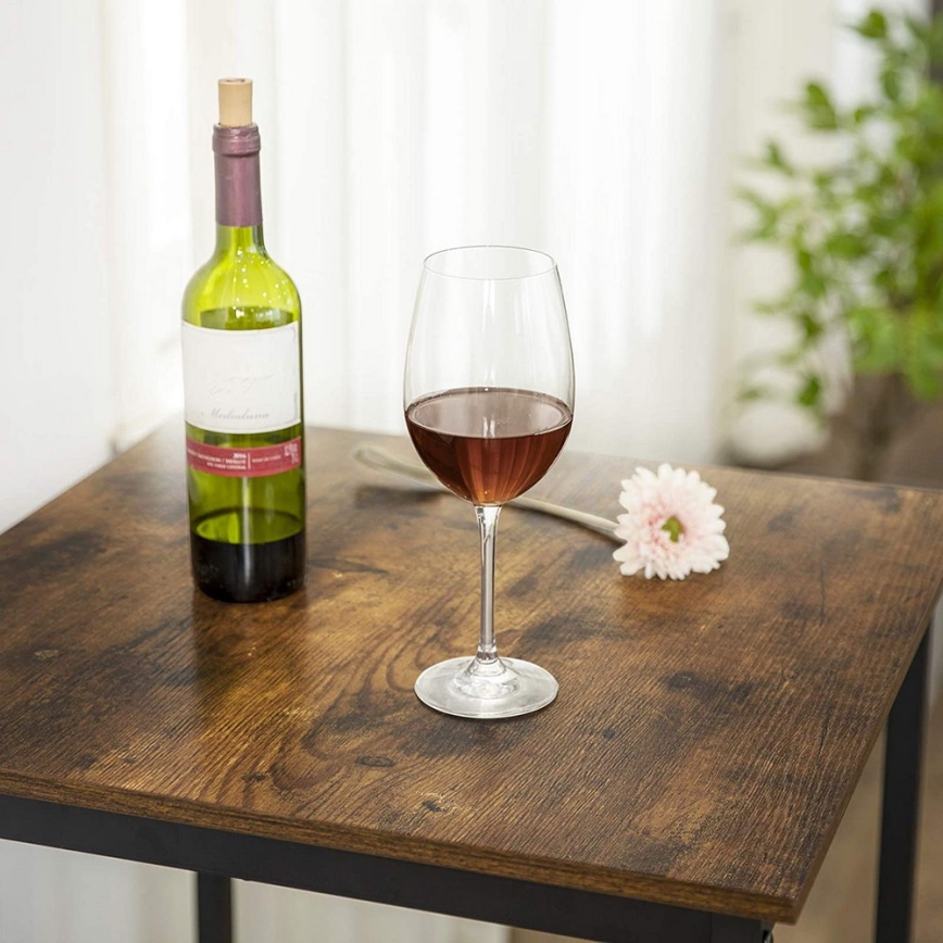 Masă de bar BARTIS, maro/negru