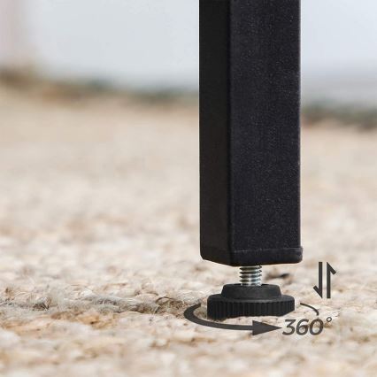 Masă de bar BARTIS, maro/negru