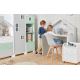 Masă de birou pentru copii MIRUM 126x100 cm alb/gri