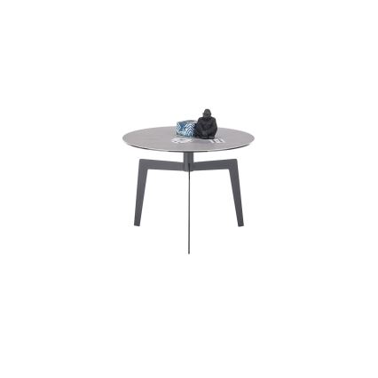 Masă de cafea BALANCE, diametru 60 cm, gri/antracit