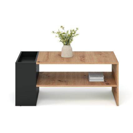 Masă de cafea BELA 100x42 cm stejar Artisan/antracit