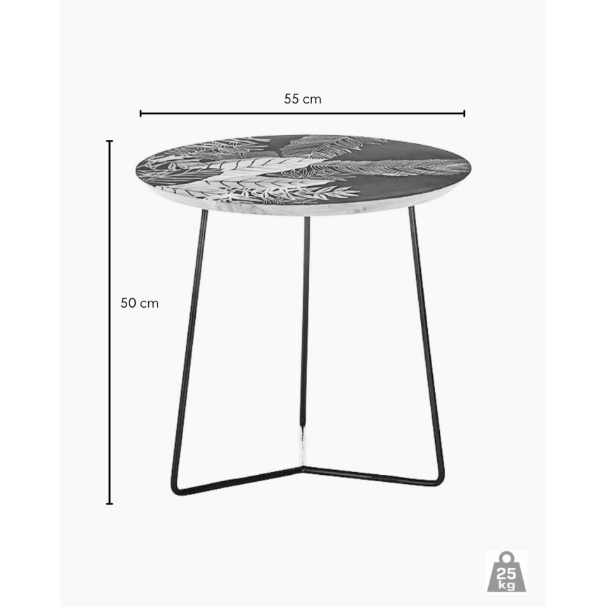 Masă de cafea BRAVON din lemn de mango