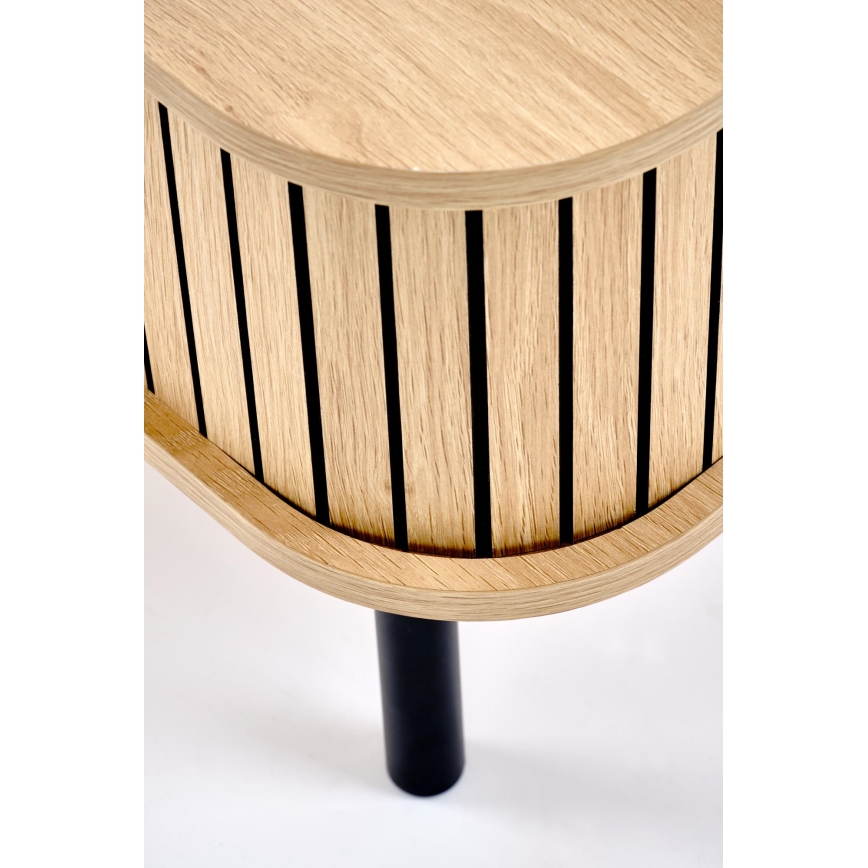 Masă de cafea CASA 90x50 cm maro/negru