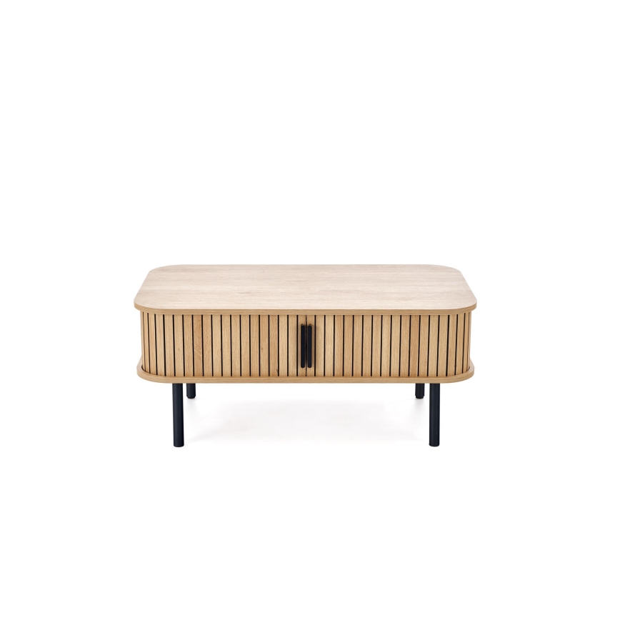 Masă de cafea CASA 90x50 cm maro/negru