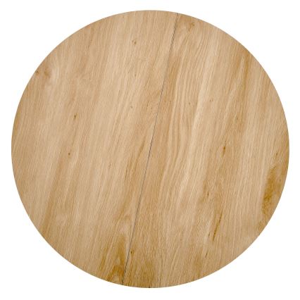 Masă de cafea DANTE, diametru 67 cm, maro/negru