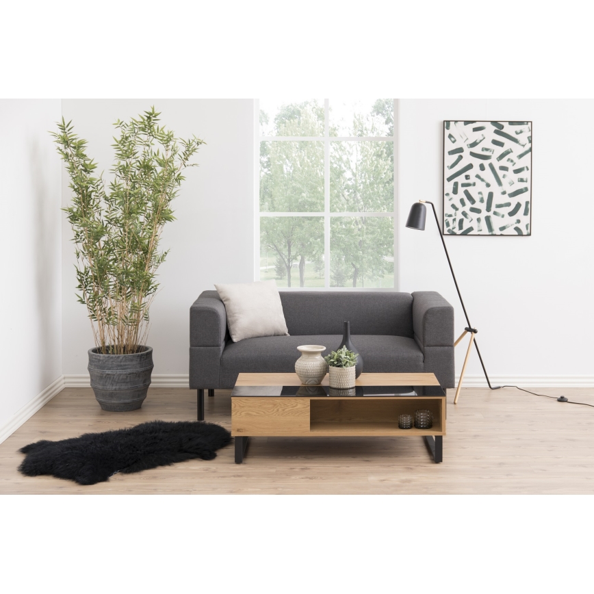 Masă de cafea ENZO cu blat rabatabil 110x60 cm negru/stejar
