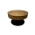 Masă de cafea extensibilă PURE cu blat elevabil, diametru 80 cm, stejar/negru