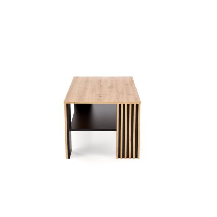 Masă de cafea FORMA 110x65 cm maro/neagră