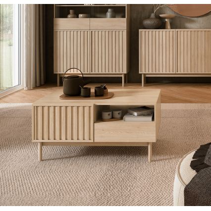 Masă de cafea KIOTO 106 x 53 cm, stejar Cremona
