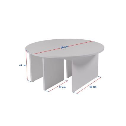 Masă de cafea LUVIA, decor marmură bej