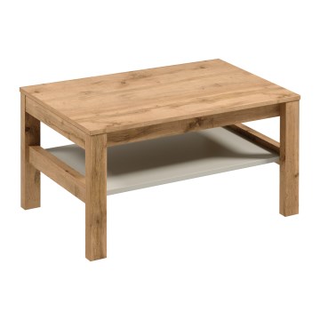 Masă de cafea MENTA 90x45 cm stejar Wotan/gri