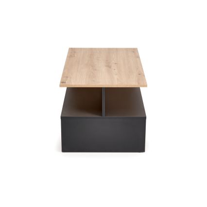 Masă de cafea NOTE 90x51 cm negru/stejar artisan