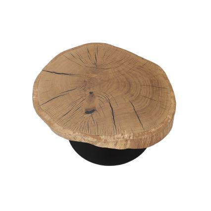 Masă de cafea ODIN, diametru 75 cm, stejar/negru