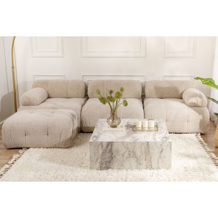 Masă de cafea PRIZMA, 35 x 90 cm, decor marmură